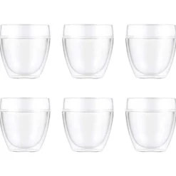 Pavina Outdoor dubbelwandig plastic glas 6-pack, 25 cl
