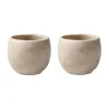 Perlemor Home eierdopjes 2-pack, Sand
