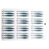 Picknick serveerplank erwten 20x30 cm, Blauw-multi