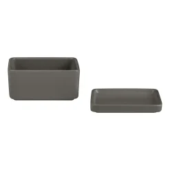 Pilar botervloot-vershouddoosje 250 ml, Pewter