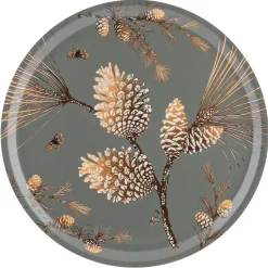 Pine Cone dienblad Ø 38 cm, Moss grey