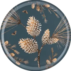 Pine Cone dienblad Ø 38 cm, Thunder blue
