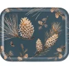 Pine Cone dienblad 28x36 cm, Thunder blue