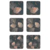 Pine Cone onderzetter 6-pack, thunder