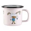 Pippi and the horse emaillen mok 1,5 dl, Light pink