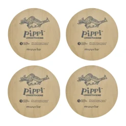 Pippi glasonderzetters 4 stuks, Hoppsansa