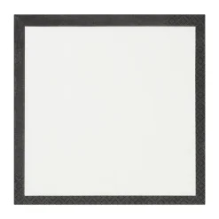 Play papieren servetten 33x33 cm 20-pack, Ecru-Zwart