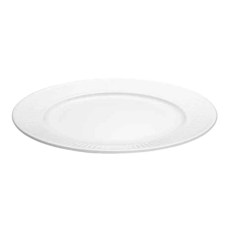 Plissé bord doorsnee 22 cm, Wit