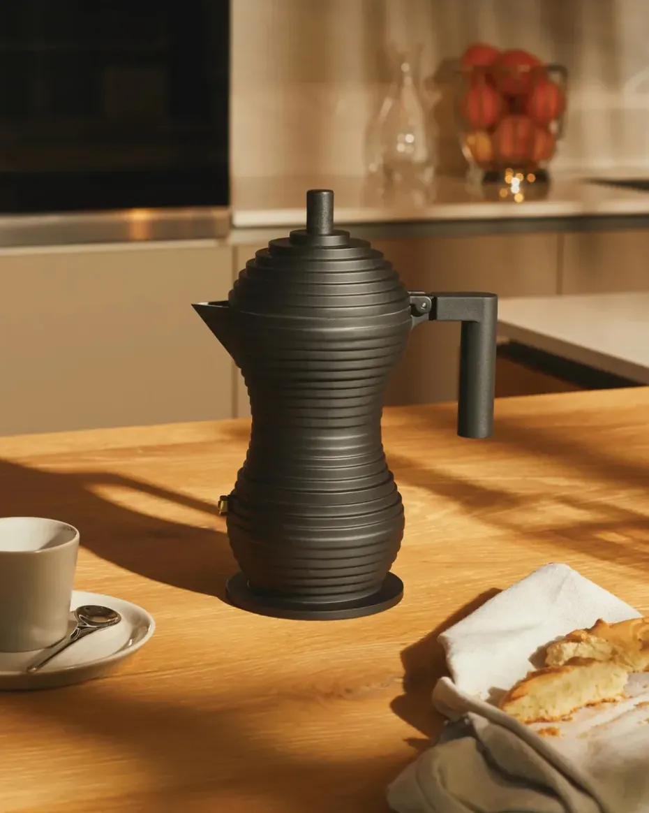 Pulcina espressomachine zwart, 15 cl