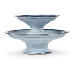 Pure taartschotel geglazuurd L Ø23,5 cm, Blue