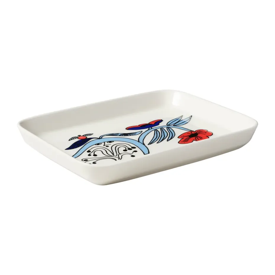 Puutarhurit bord 15x19 cm, Blauw-wit-rood