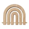 Rainbow houten pannenonderzetter, Natur