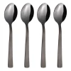 Raw dessertlepel 4-pack, Zwart