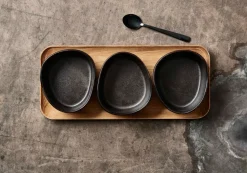 Raw dessertlepel 4-pack, Zwart