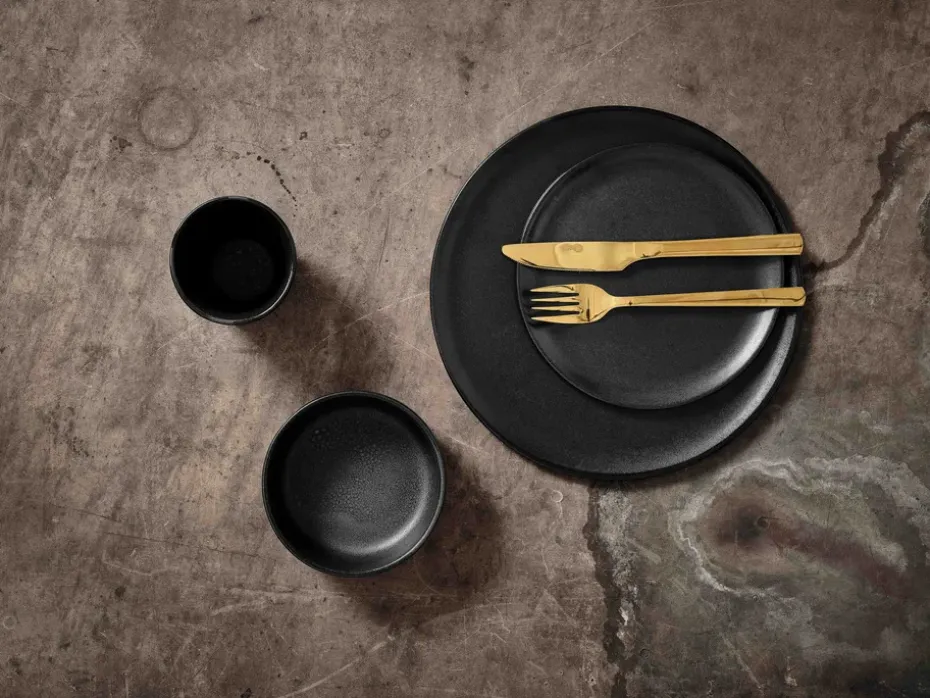 Raw dinermes 4-pack, Goud