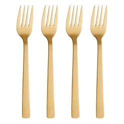 Raw dinervork 4-pack, Goud