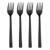 Raw dinervork 4-pack, Zwart