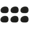 Raw glasonderzetters leer 6-pack, Black buffalo (zwart)