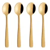 Raw koffielepel 4-pack, Goud