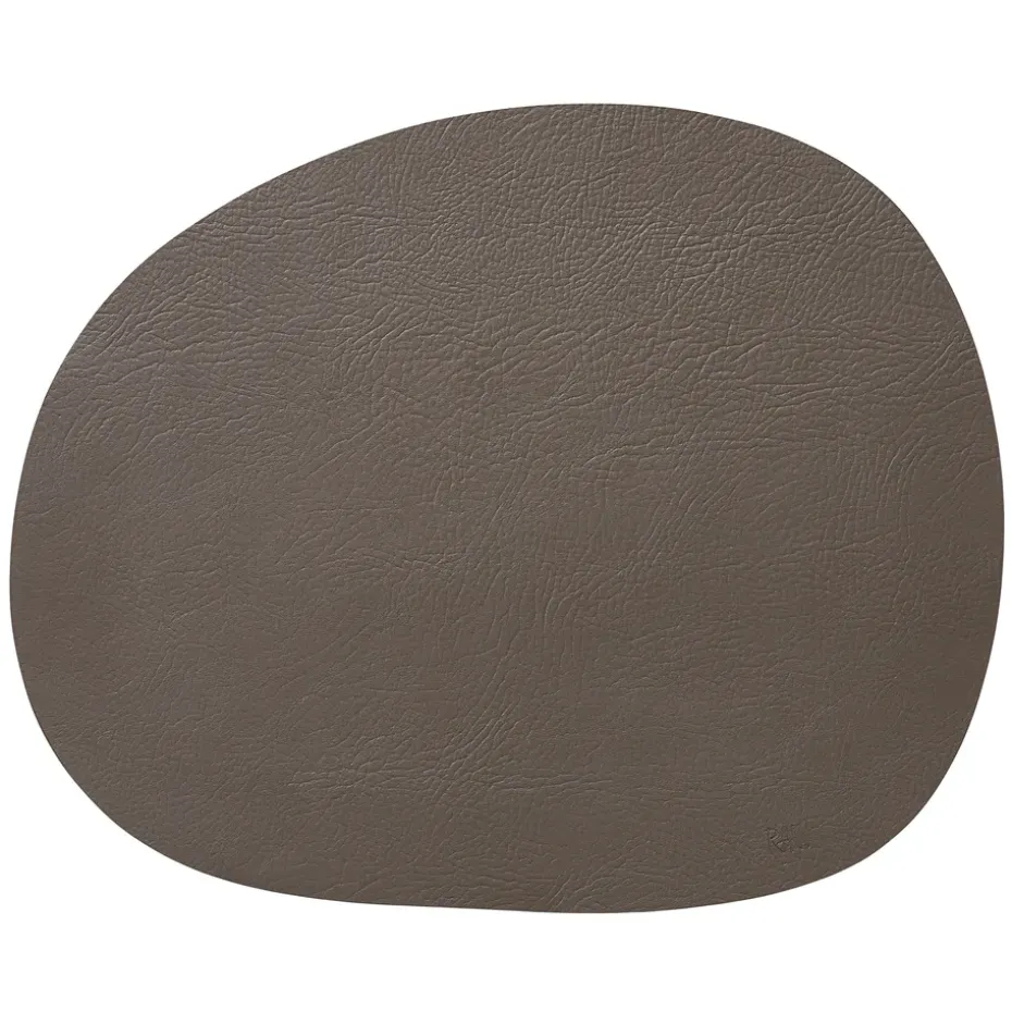 Raw placemat leer, Clay buffalo