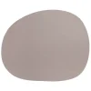 Raw placemat leer, Dusty rose buffalo