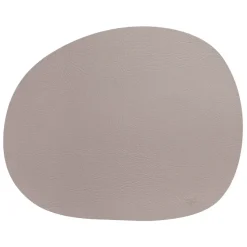 Raw placemat leer, Dusty rose buffalo