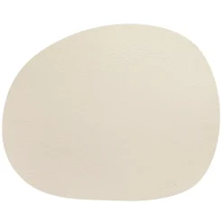 Raw placemat leer, Warm nude buffalo