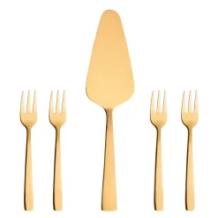 Raw taartset 5-delig, Goud