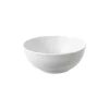 Relief saladekom 25 cm, Wit