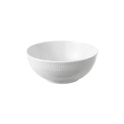 Relief saladekom 25 cm, Wit