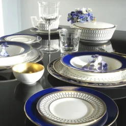Renaissance Gold schotel voor sauskan, blauw