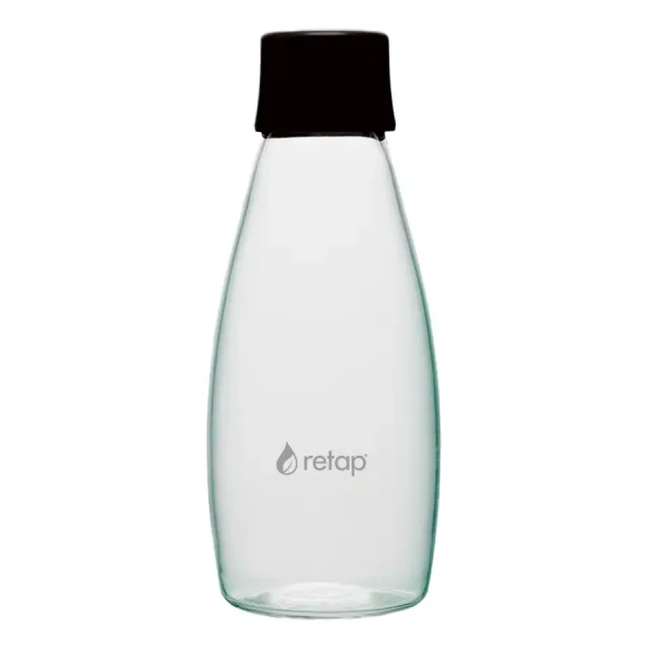 Retap Go 05 glazen fles schroefdop 50 cl, Black