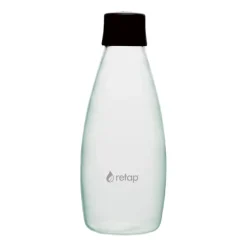 Retap Go 08 glazen fles schroefdop 80 cl, Black