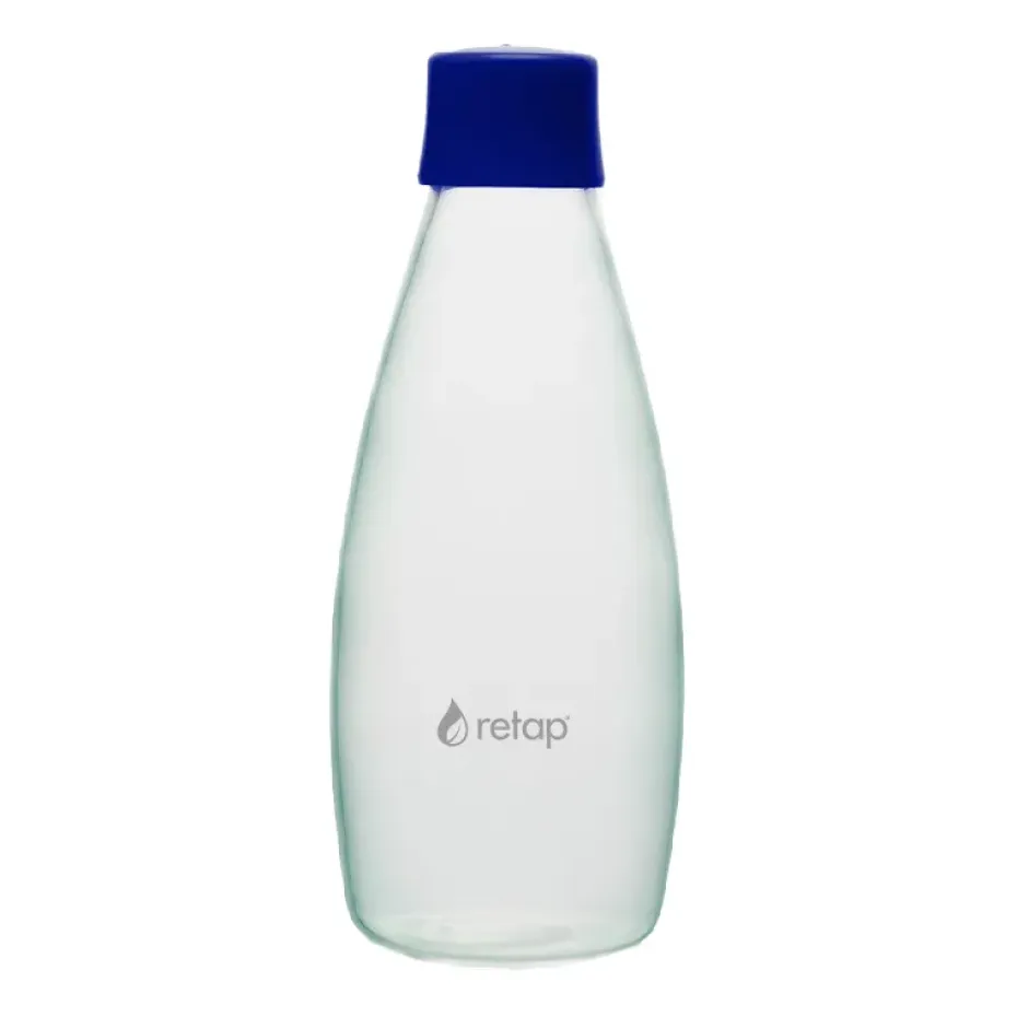 Retap Go 08 glazen fles schroefdop 80 cl, Dark blue
