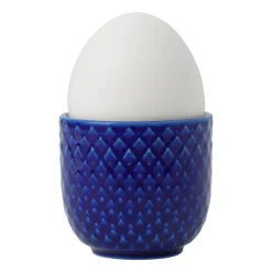 Rhombe eierdop Ø5 cm, Donkerblauw