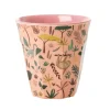 Rice melaminebeker medium, Coral-Jungle animals