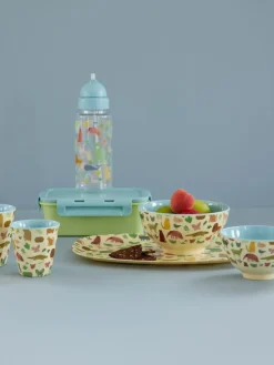 Rice melaminebeker medium, Sweet Jungle Print-Soft blue