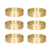 Ring servetring 6-pack, mat messing