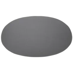 Ørskov placemat leer ovaal, donkergrijs