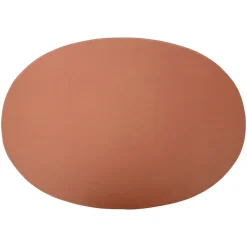 Ørskov placemat leer ovaal 47x34 cm, Cognac
