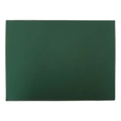 Ørskov placemat leer vierkant, donkergroen