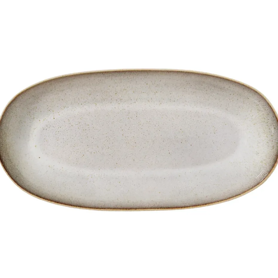 Sandrine serveerbord groot, lichtgrijs