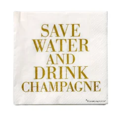 Save water servetten 20-pack, 33 x 33 cm.