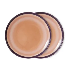 70's bord Ø27,5 cm 2-pack, Bedrock