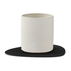 Serene glasonderzetter curve 11x13 cm, Black