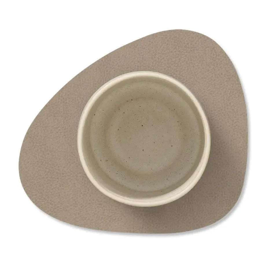 Serene glasonderzetter curve 11x13 cm, Mole Grey