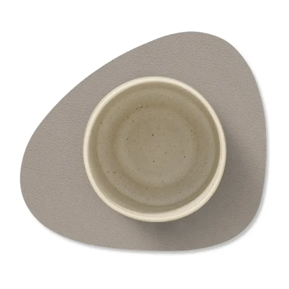 Serene glasonderzetter curve 11x13 cm, Ash