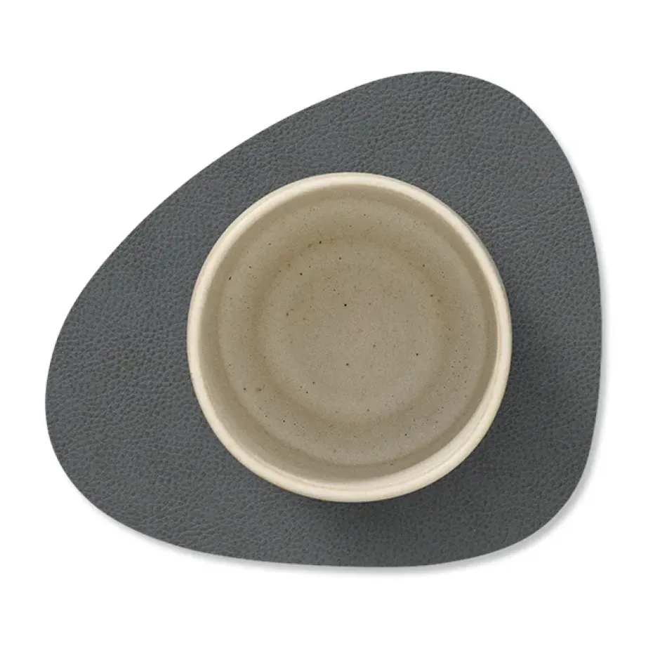 Serene glasonderzetter curve 11x13 cm, Anthracite