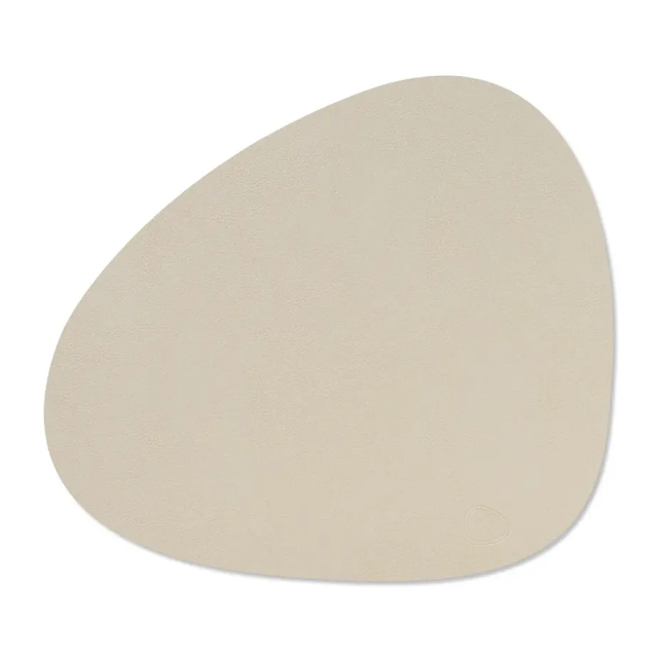 Serene placemat curve M, Cream