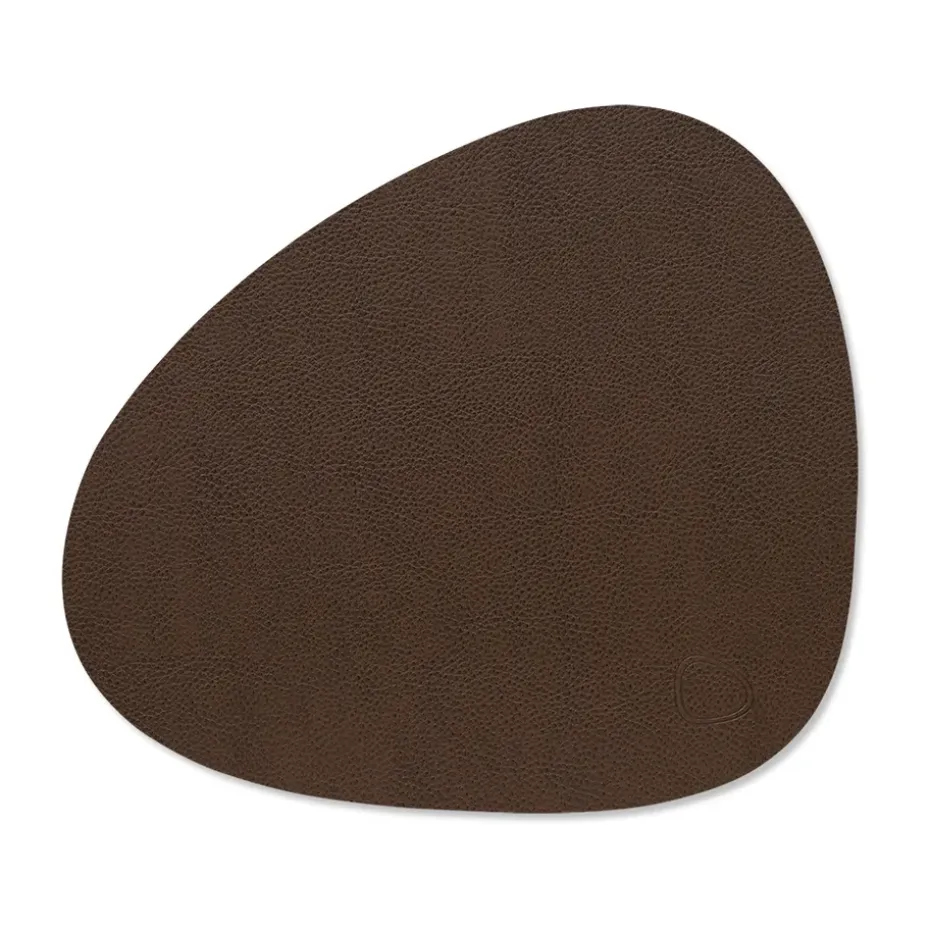 Serene placemat curve S 24x28 cm, Hazel